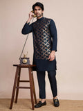 Vastranavya Traditional Festival Wear Pure Silk Thread & Sequence Embroidered Work Kurta | Grocsy