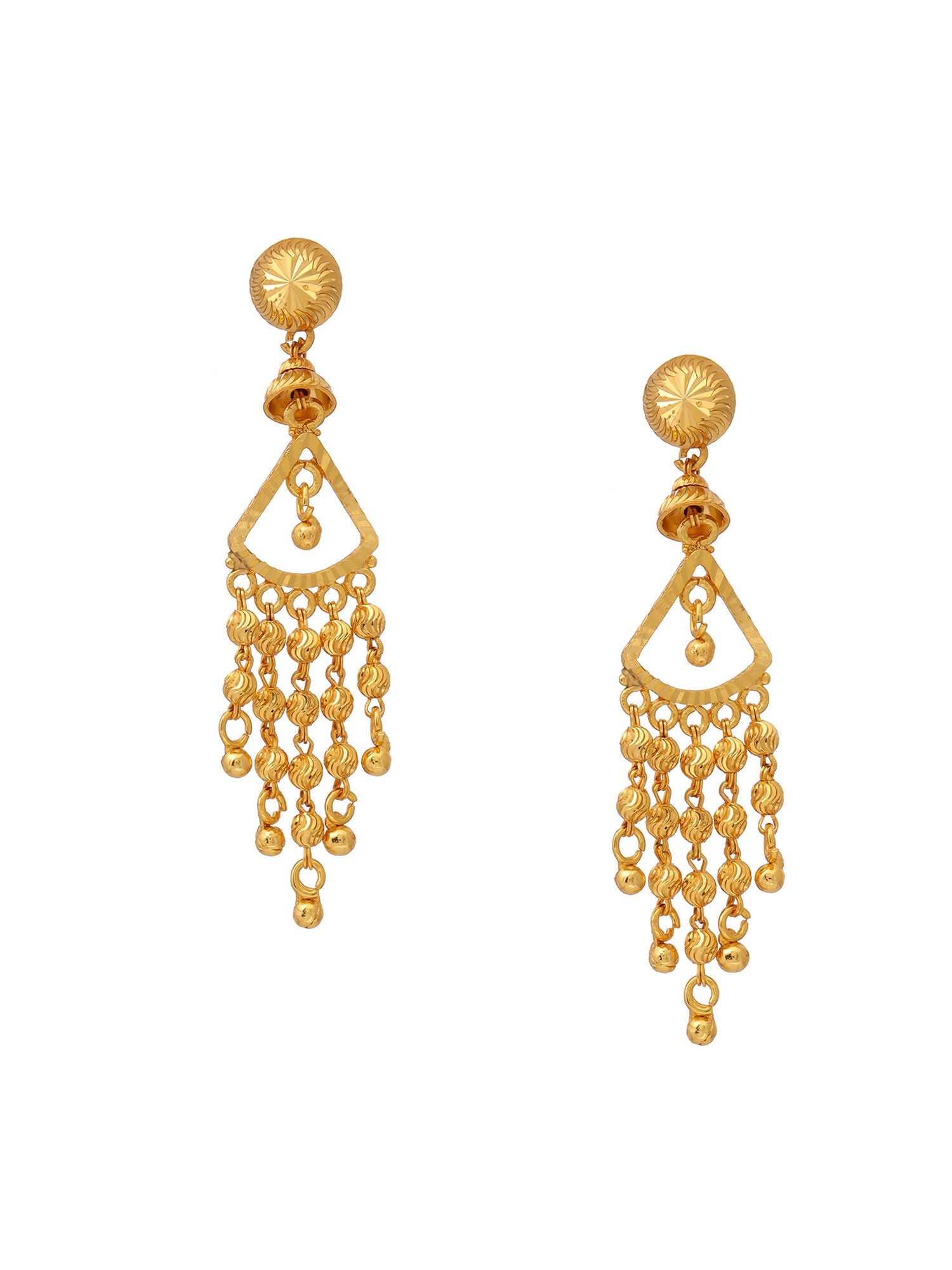 Ruby Raang Gold Dangler Earrings | Grocsy