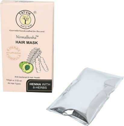 Tatvik Ayurveda Nirmalkesha Hair Mask (Henna With 8 Herbs) | Grocsy