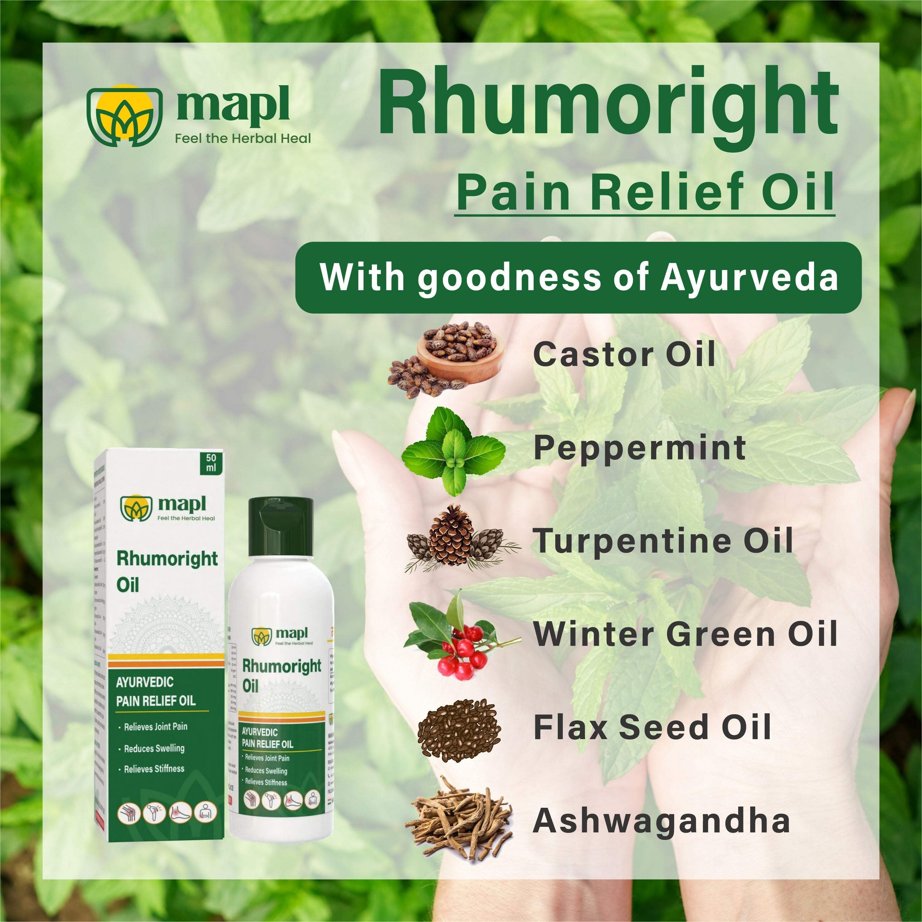 MAPL Rhumoright Oil | Grocsy
