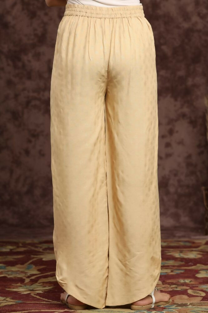 Juniper Gold Ethnic Motif Printed Rayon Tulip Pants | Grocsy