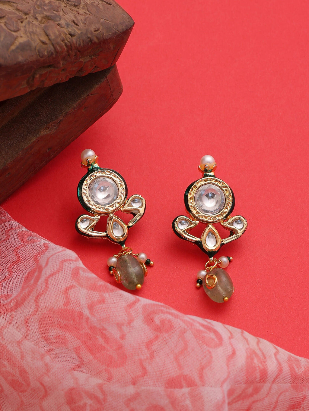 Ruby Raang Noor Bloom Earrings | Grocsy