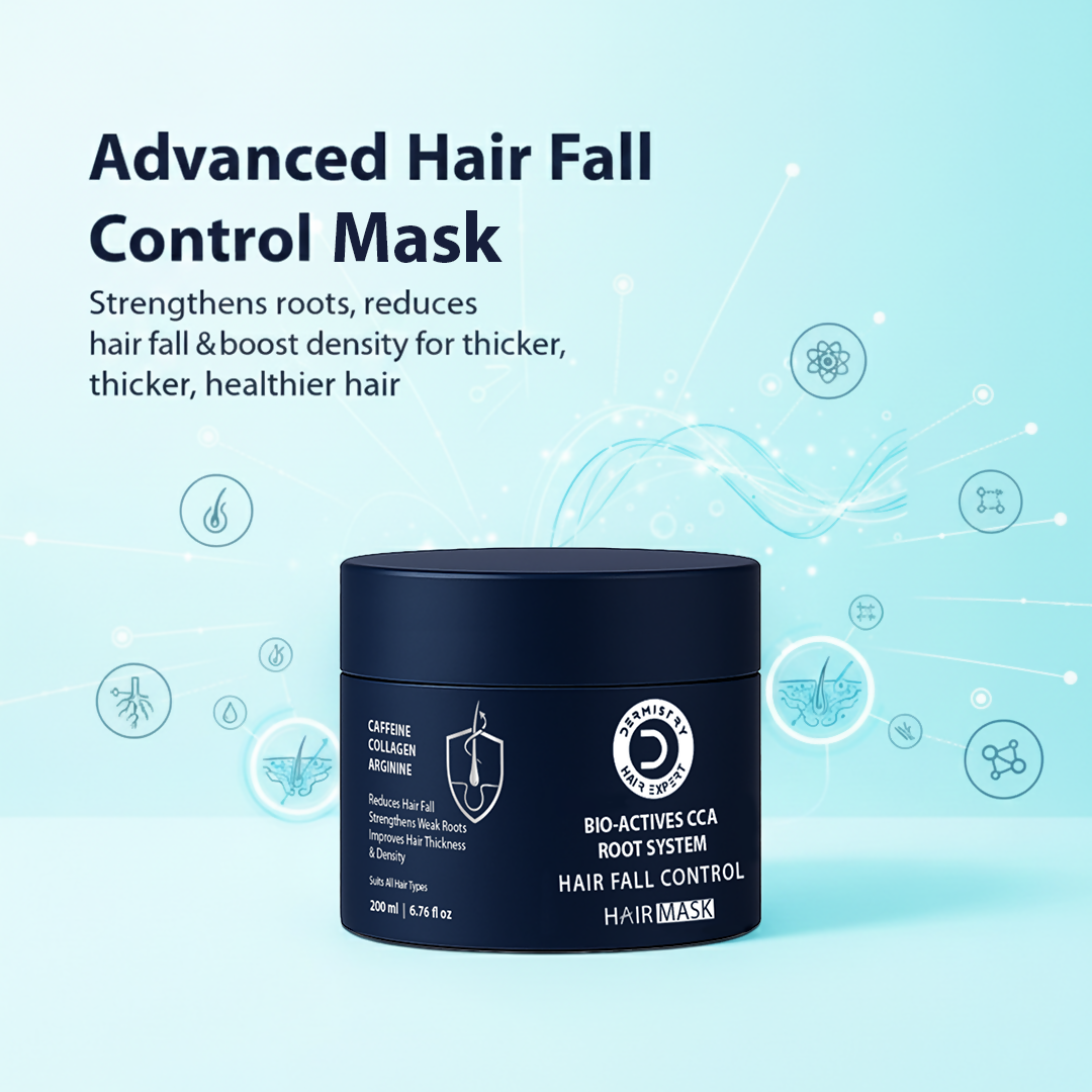 Dermistry Caffeine Collagen Protein Anti-Hair Fall Control Mask | Grocsy