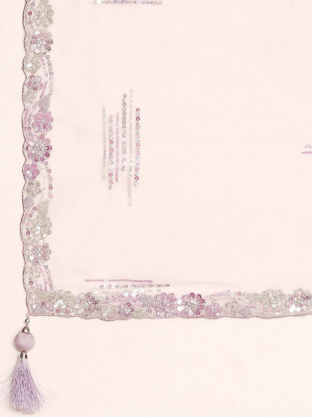 House of Panchhi Lavender Net Sequins and Zarkan embroidery Lehenga choli & Dupatta | Grocsy
