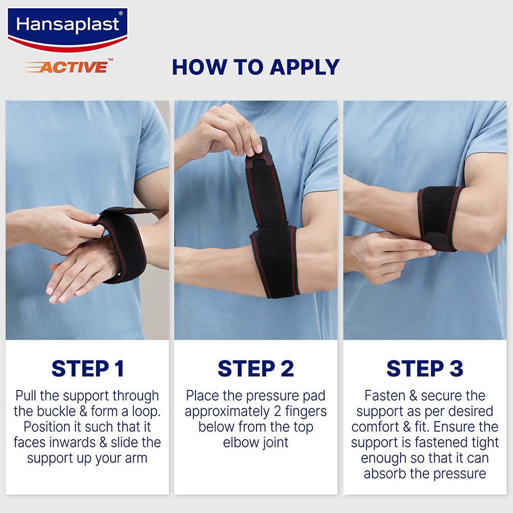 Hansaplast Active Tennis Elbow Support for Men & Women | Grocsy