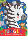 Dreamland Jungle Activity and Colouring Book- Die Cut Animal Shaped Book : Children Interactive & Activity Book | Grocsy