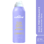 mCaffeine Sun Bath SPF 80+ PA ++++ Body Sunscreen Spray | Grocsy