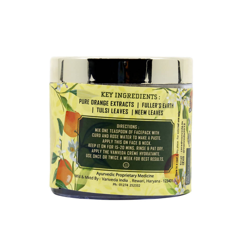 Vanveda Citrus Orange Glow Face Pack | Grocsy