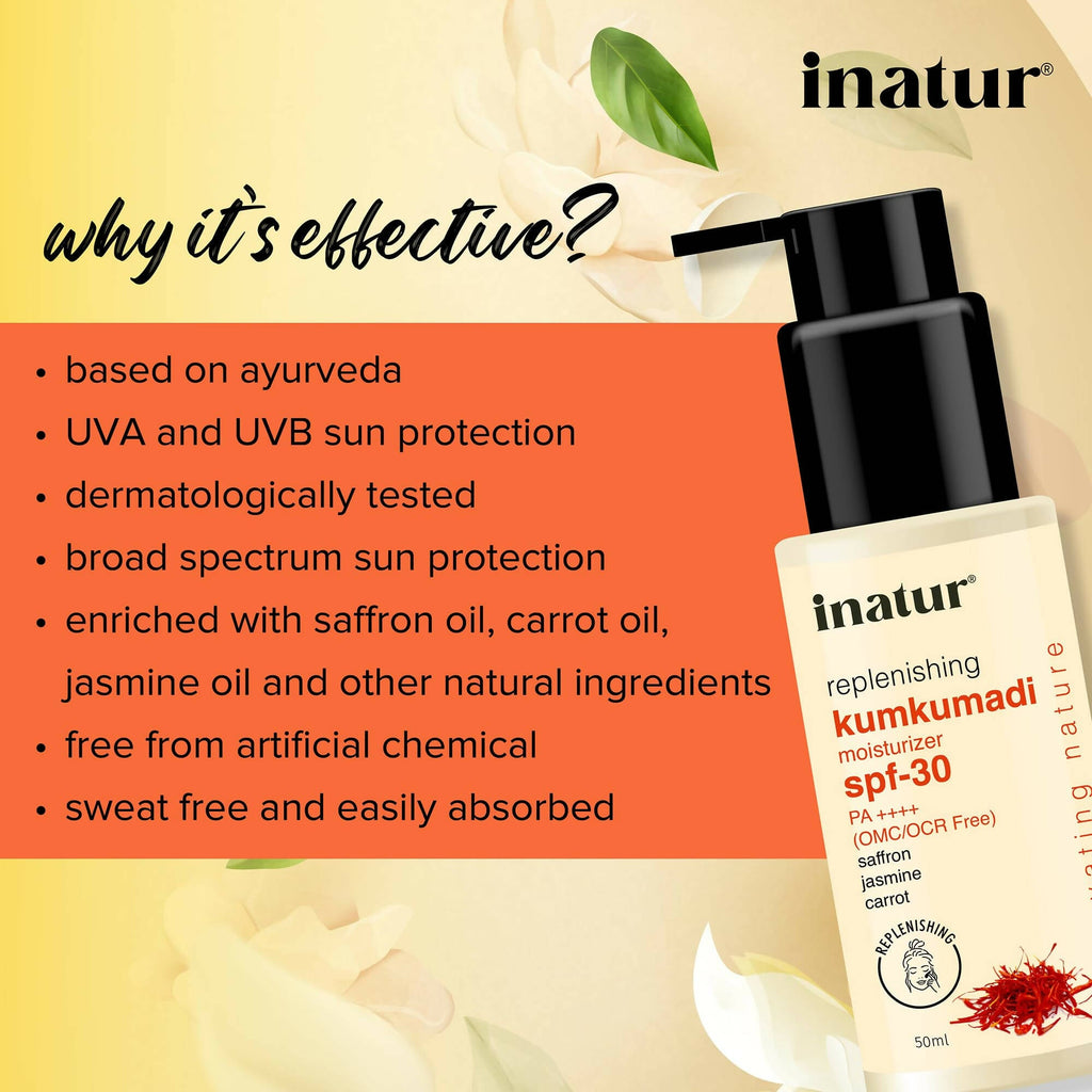 Inatur Kumkumadi Sunscreen SPF 30 | Grocsy