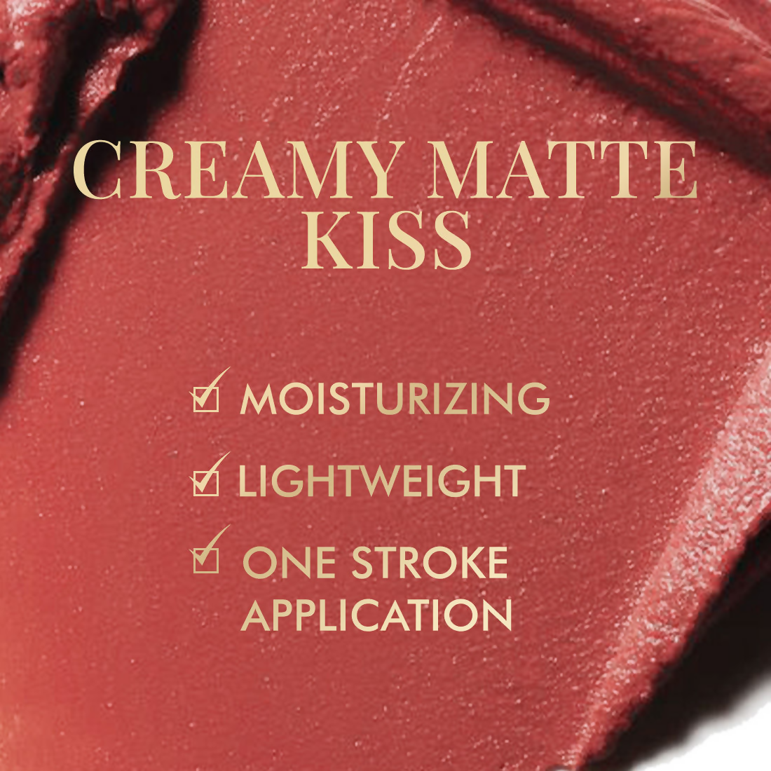 mCaffeine Shades Creamy Matte Kiss Bullet Lipstick Moisturizing Lightweight - Pink Champagne | Grocsy
