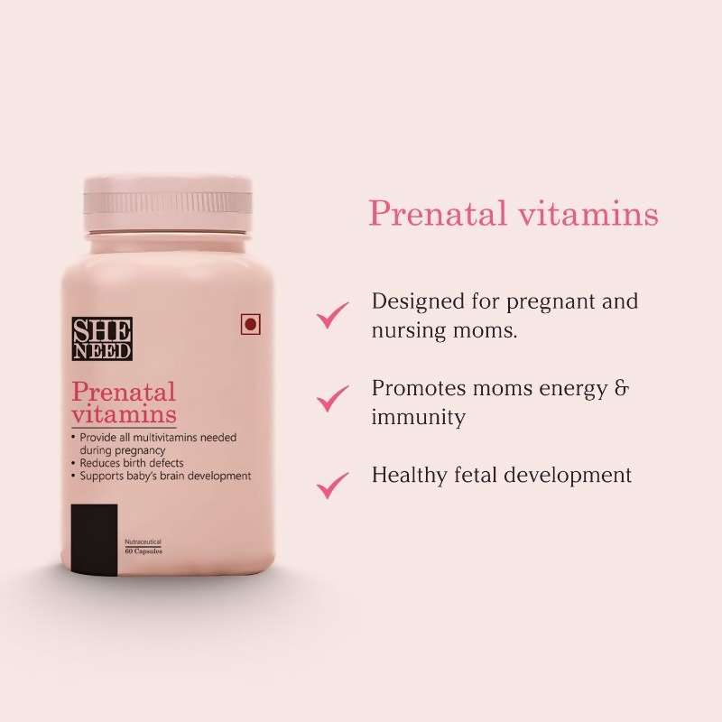 SheNeed Prenatal Vitamins Tablets Provides Nutrients Needed | Grocsy