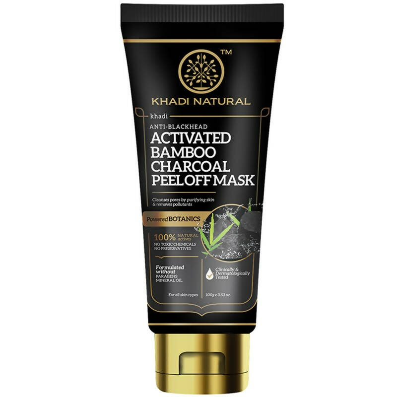 Khadi Natural Activated Bamboo Charcoal Peel Off Mask | Grocsy