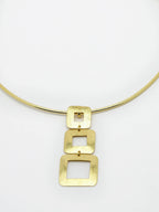 NVR Women Gold-Polished Circular Choker Necklace | Grocsy