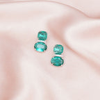 Jade Duet Studs- Ruby Raang | Grocsy