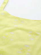 Ahalyaa Women's Traditional wear Tunic - Yellow | Grocsy