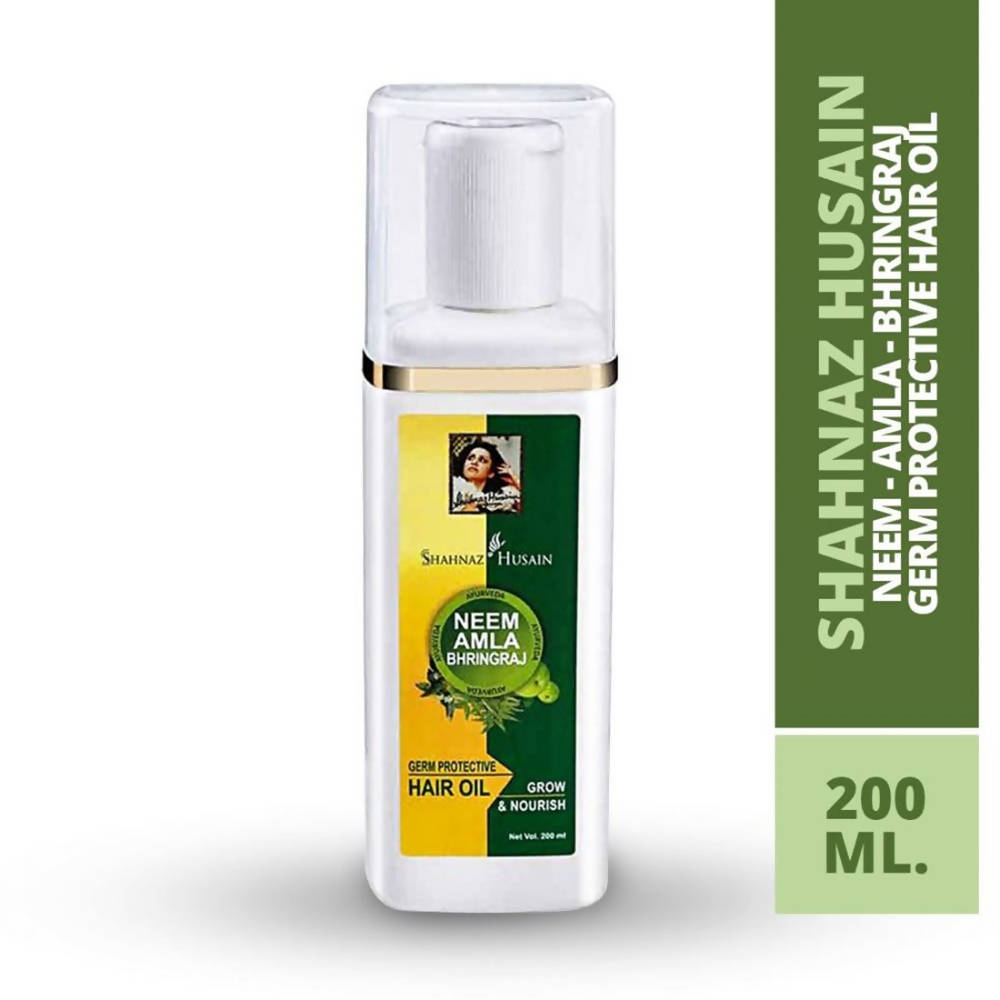 Shahnaz Husain Neem-Amla-Bhringraj Germ Protective Hair Oil | Grocsy