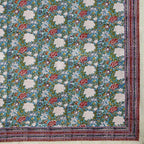 Premium Jaipuri Hand Block Printed Traditional Cotton Queen Bedsheet with 2 Pillow Covers | Grocsy