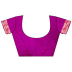 Joban Fashion Rani Pink Jacquard Butti Soft Lichi Silk Paithani Saree | Grocsy