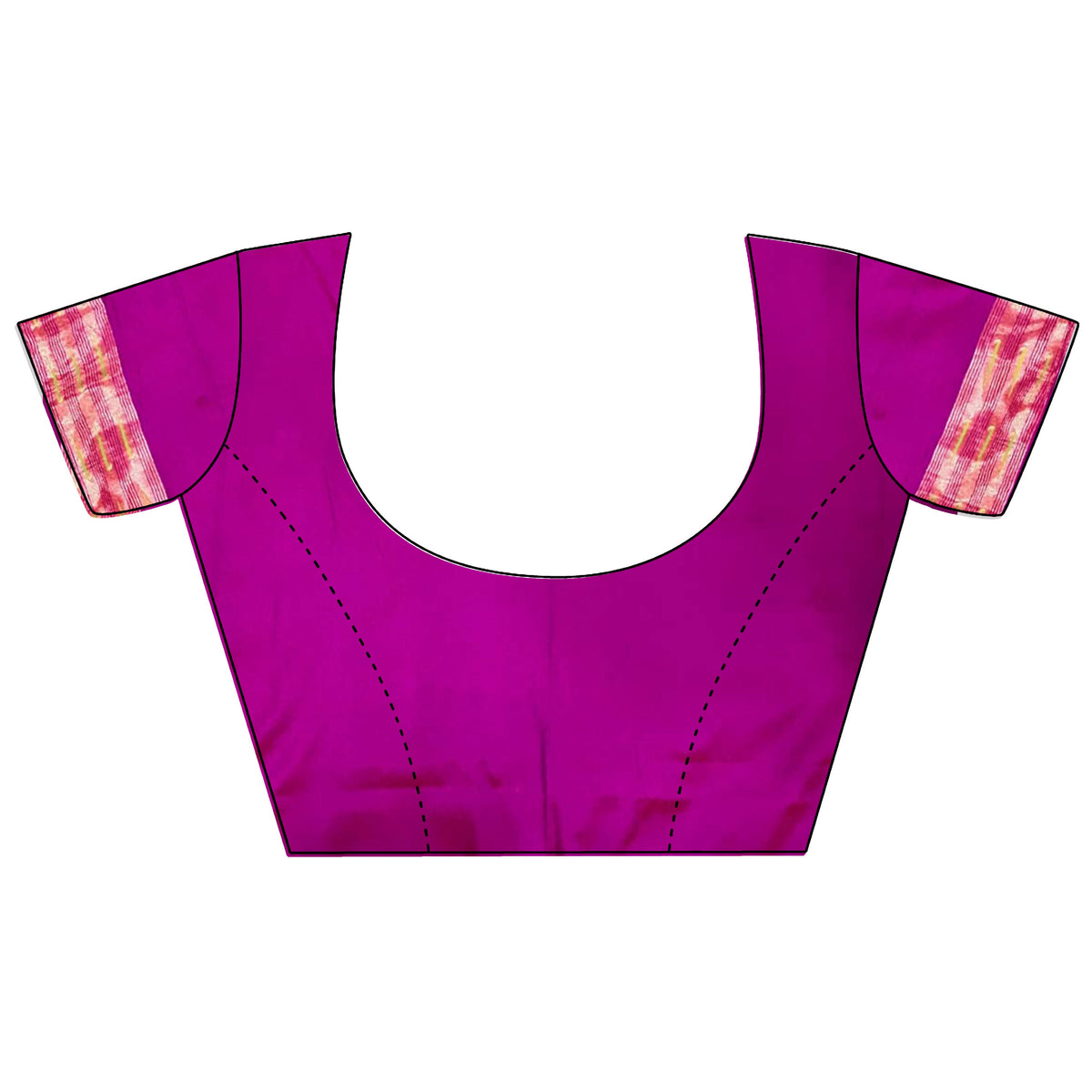 Joban Fashion Rani Pink Jacquard Butti Soft Lichi Silk Paithani Saree | Grocsy