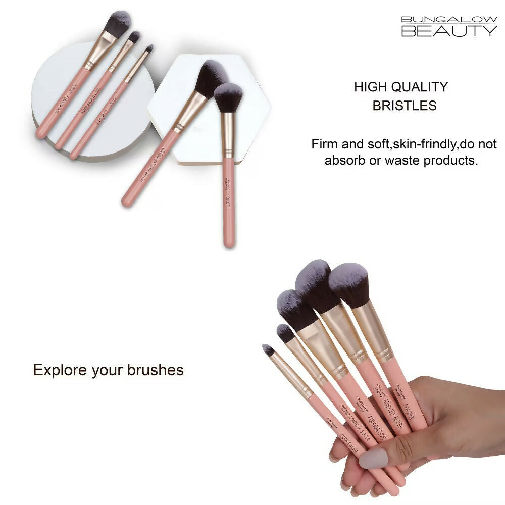 BUNGALOW BEAUTY Face powder Brush Set | Grocsy