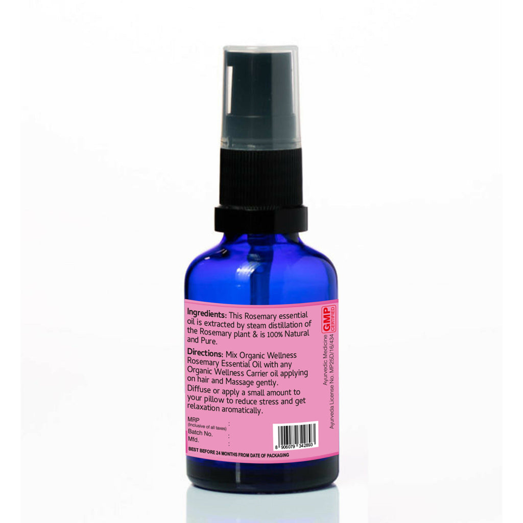 Organic Wellness Rosemary Essential Oil | Grocsy