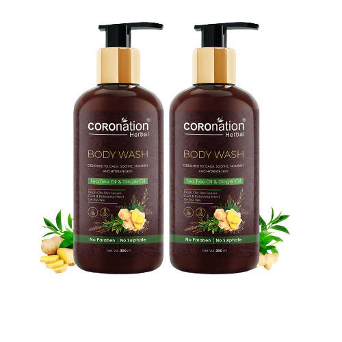 Coronation Herbal Tea Tree Oil & Ginger Oil Body Wash | Grocsy