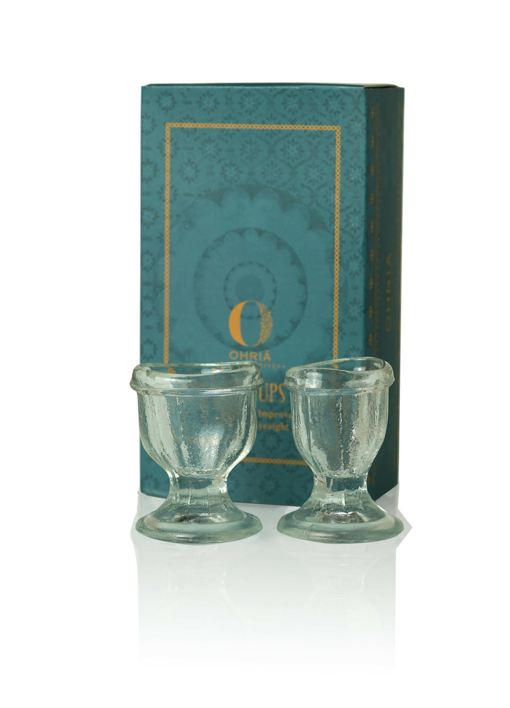 Ohria Ayurveda Glass Eye Cups | Grocsy