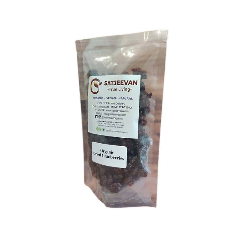 Satjeevan Organic Dried Cranberries | Grocsy