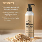 Botanic Hearth Oat & Niacinamide Body Wash Moisturizing & Skin Whitening | Grocsy