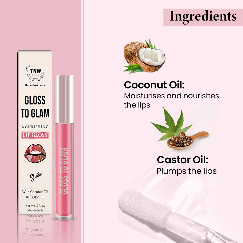 The Natural Wash Gloss To Glam Nourishing Lip Gloss - Slush | Grocsy