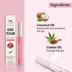 The Natural Wash Gloss To Glam Nourishing Lip Gloss - Slush | Grocsy