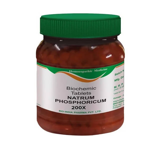 Bio India Homeopathy Natrum Phosphoricum Biochemic Tablets | Grocsy