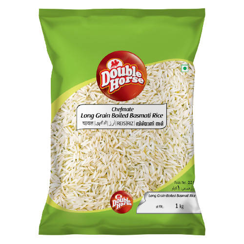 Double Horse Chefmate Long Grain Boiled Basmati Rice | Grocsy