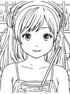 Dreamland Publications Colour Your Own Manga Book 1 With Free Manga Colouring Poster For Kids | Grocsy