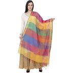 A R Silk Multi Crush Fancy Dupatta Multi Color Dupatta or Chunni | Grocsy