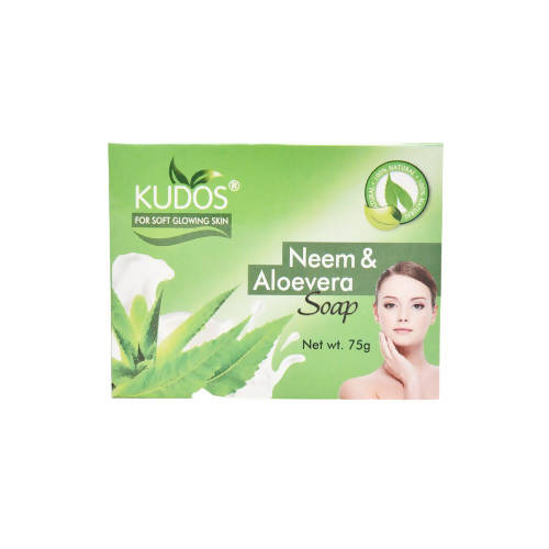 Kudos Ayurveda Neem & Aloevera Soap | Grocsy