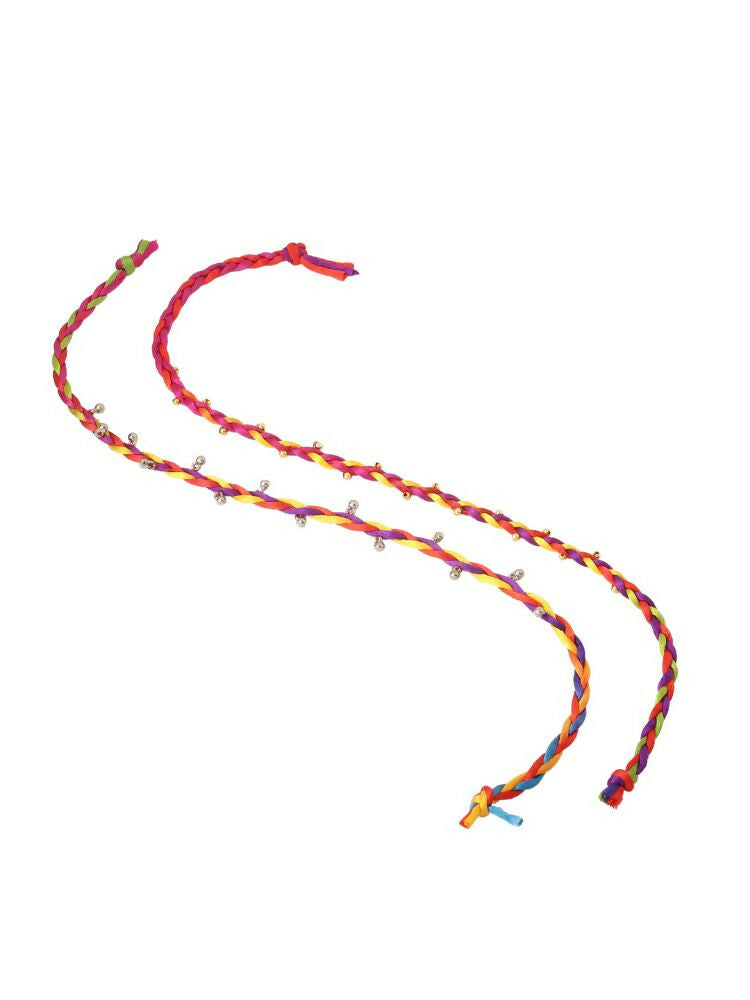 NVR Set of 2 Multicolor Artificial Beads Bracelet | Grocsy