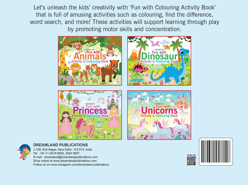 Dreamland Fun with Princess Activity & Colouring : Children Interactive & Activity Book | Grocsy