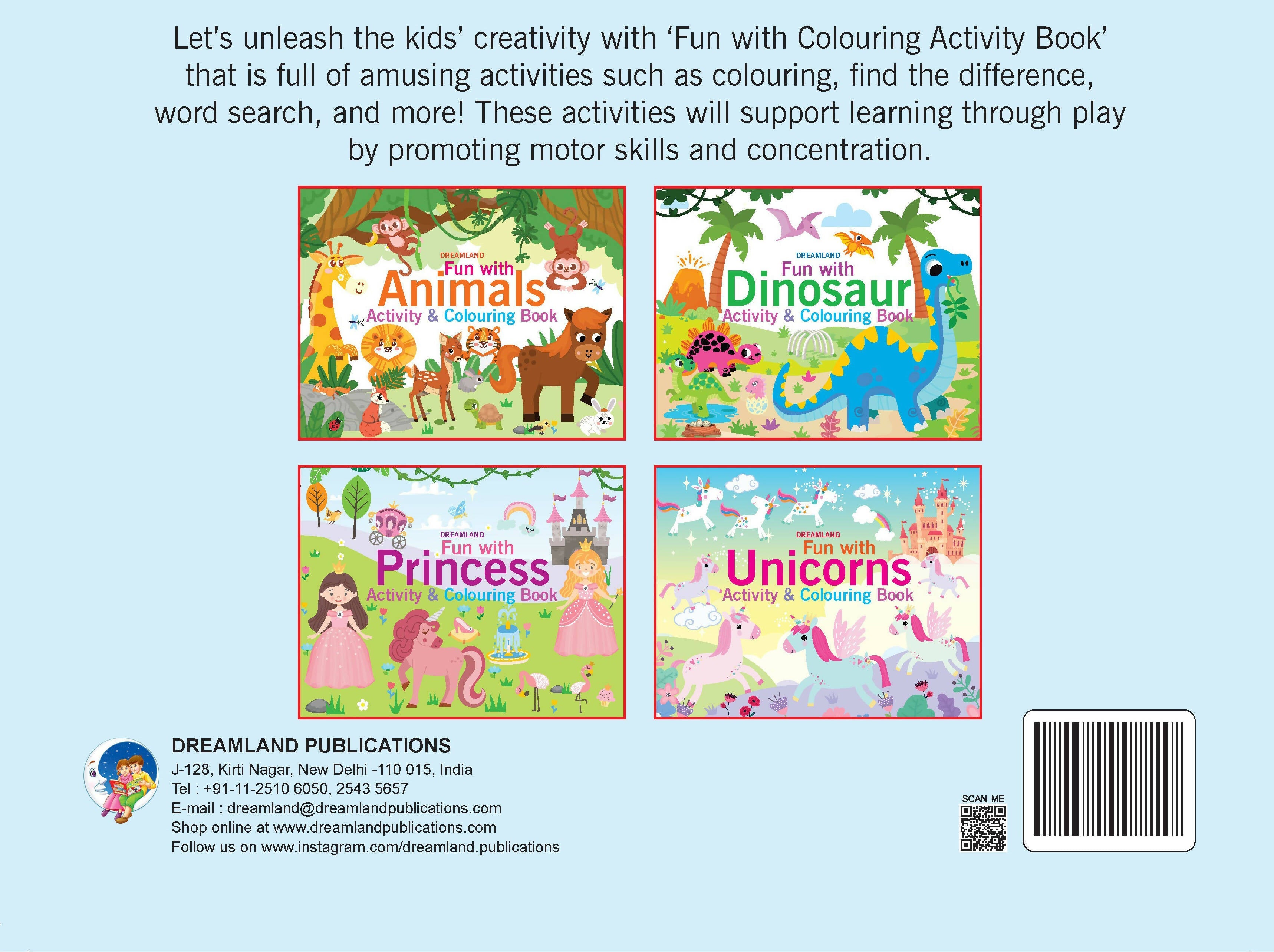 Dreamland Fun with Princess Activity & Colouring : Children Interactive & Activity Book | Grocsy