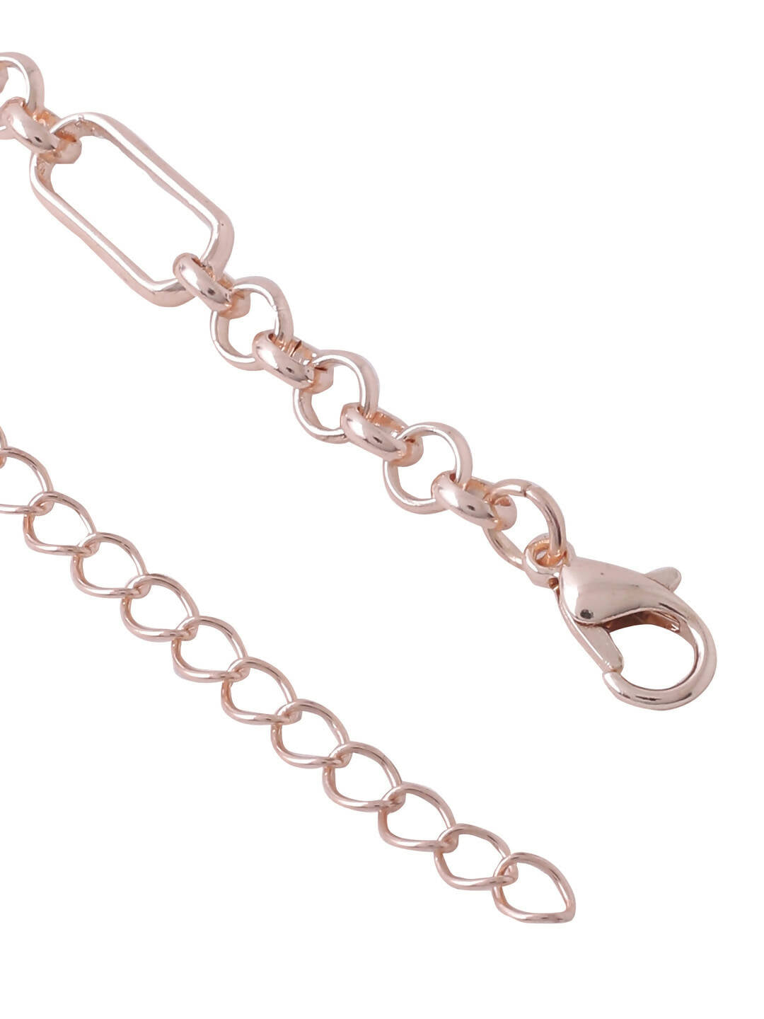 NVR Women's Rose Gold-Polished Minimal Necklace | Grocsy