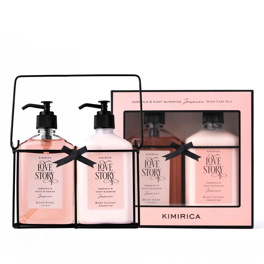 Kimirica Hand Wash & Hand Lotion Duo set Kit with Metal Caddy | Grocsy