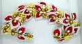 Pink & White Flower With Gold Beads Hair Gajra | Grocsy