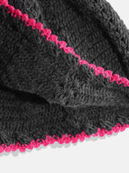 Chutput Kids Woollen Hand Knitted Full Sleeves Lilium Detail Dress For Baby Girls - Grey | Grocsy