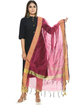 Mominos Fashion Moeza Handloom Cotton Pink Dupatta | Grocsy
