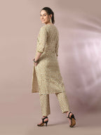 Myshka Women's Multi Printed Cotton Straight Party Kurta Set | Grocsy