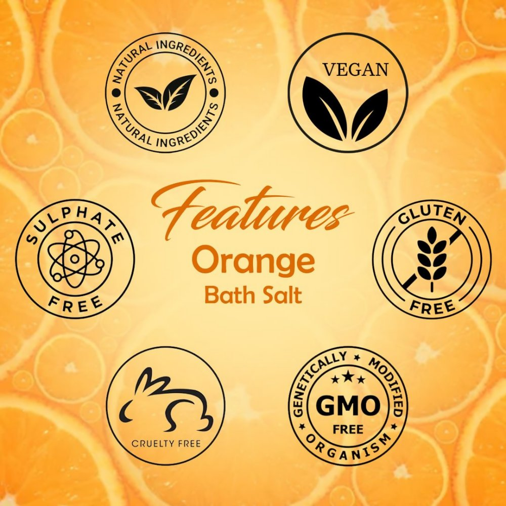 VedicAyurveda Orange Bath Salt | Grocsy