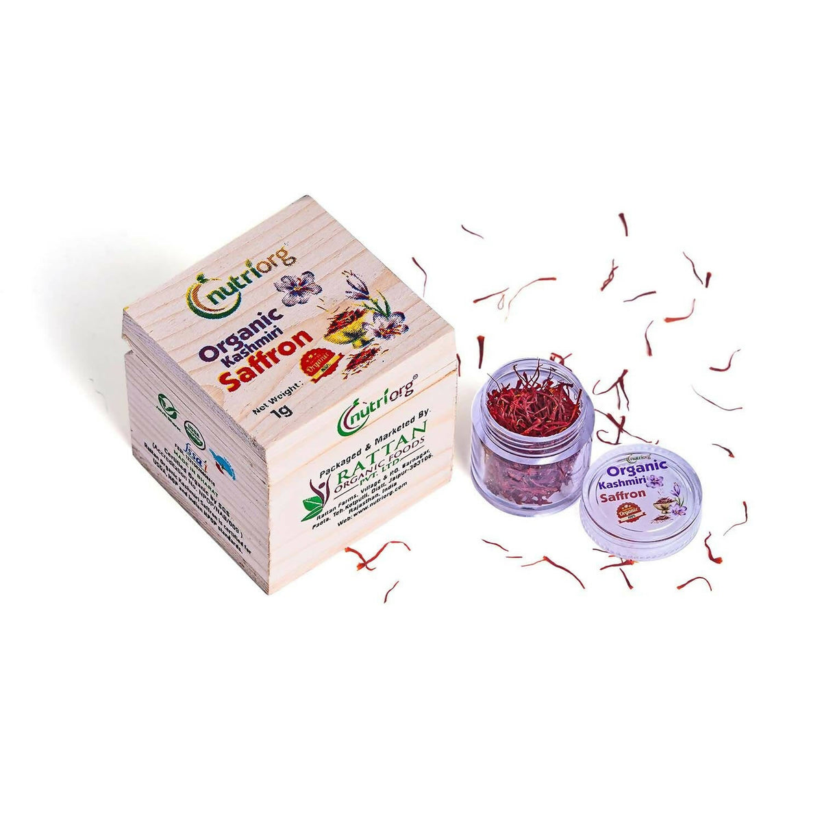 Nutriorg Certified Organic Kashmiri Saffron | Grocsy