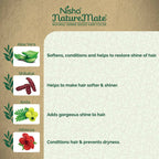 Nisha Nature Mate Henna Based Hair Black Color Powder | Grocsy
