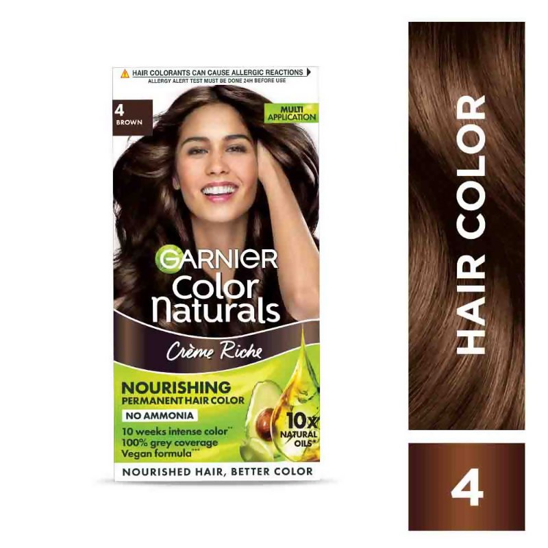 Garnier Color Naturals Crème Riche Hair Color - 4 Brown | Grocsy