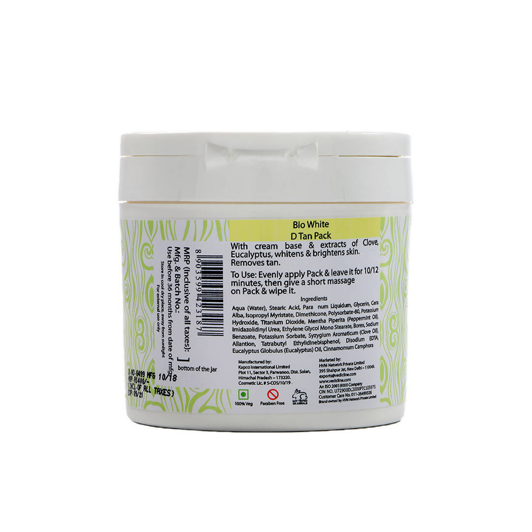 Vedic Line Skin Masters Bio White De Tan Face Pack | Grocsy